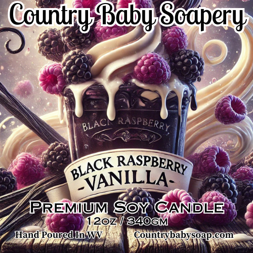 Black Raspberry Candle Black Raspberry Vanilla 12oz Candle | Country Baby Soapery Online Store